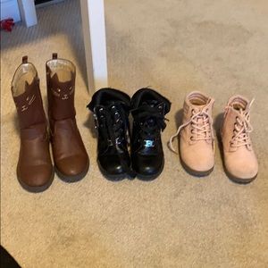 3 boots all size 9